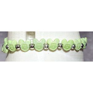 Green Mickey Mouse Stretch Bracelet